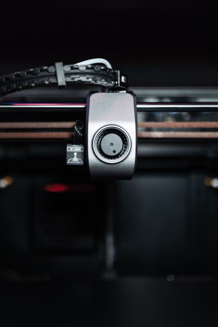 Resin 3D printer printing a detailed tabletop miniature